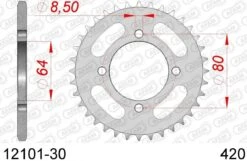 AFAM Tandwiel Achterzijde Staal 30T - 420