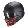 Scorpion Exo-Combat Evo Samurai Motorhelm -Motorfietsuitrustings Winkel A scorpionEXOCOMBATEVO SAMURAI MatBlaRed getstung b2bf