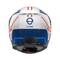 Schuberth C5 Master Motorhelm -Motorfietsuitrustings Winkel C5 master wit blauw achterzijde 7b10
