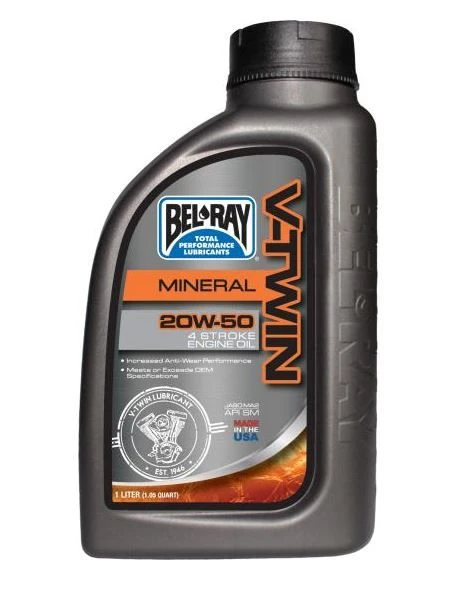 Belray Olie V-Twin 20W-50 Mineraal 1L 3 Belray Olie V-Twin 20W-50 Mineraal 1L