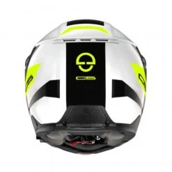 Schuberth C5 Eclipse Motorhelm -Motorfietsuitrustings Winkel c5 eclipse wit geel achterzijde b845