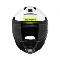 Schuberth C5 Eclipse Motorhelm -Motorfietsuitrustings Winkel c5 eclipse wit geel detail 2 db7c