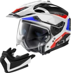 Nolan N70-2 X Torpedo Motorhelm -Motorfietsuitrustings Winkel nolan n70 2 x torpedo wit blauw rood 2 618b