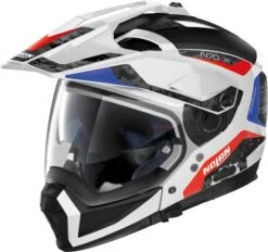 Nolan N70-2 X Torpedo Motorhelm -Motorfietsuitrustings Winkel nolan n70 2 x torpedo wit blauw rood 314e