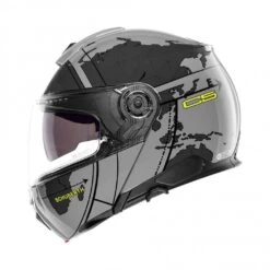 Schuberth C5 Globe Motorhelm -Motorfietsuitrustings Winkel schuberth c5 globe grijs fluo 2 20e8