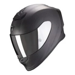 Scorpion Exo-R1 Evo Carbon Air Solid Motorhelm -Motorfietsuitrustings Winkel scorpion exo r1 evo carbon air solid matzwart f1cc