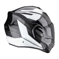 Scorpion Exo-Tech Evo Animo Motorhelm -Motorfietsuitrustings Winkel scorpion exo tech evo animo zwart wit 2 ac07