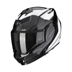 Scorpion Exo-Tech Evo Animo Motorhelm -Motorfietsuitrustings Winkel scorpion exo tech evo animo zwart wit 35c8