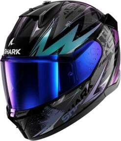 Shark D-Skwal 3 Blast-R Motorhelm 5 Shark D-Skwal 3 Blast-R Motorhelm -Motorfietsuitrustings Winkel shark d skwal 3 blast r black green glitter f5f2