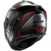 Shark Spartan GT Carbon Kromium Motorhelm -Motorfietsuitrustings Winkel shark spartan gt carbon kromium rood 28f0
