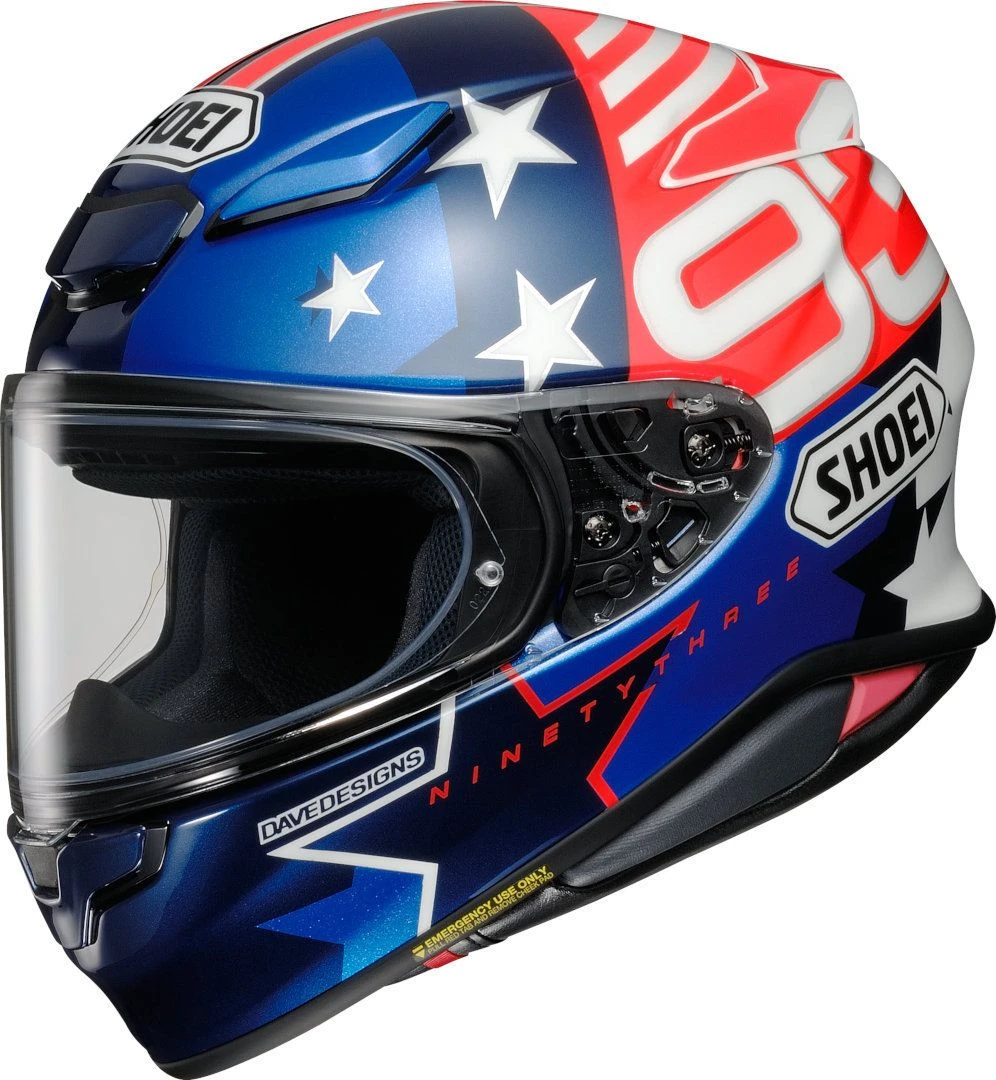 Shoei NXR 2 Marquez American Spirit TC-10 Motorhelm 3 Shoei NXR 2 Marquez American Spirit TC-10 Motorhelm